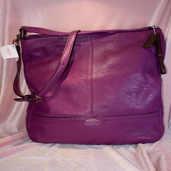 Coach Handbags - BNWT Vintage Authentic Coach Park Pebbled Leather Hobo – Amethyst #F23293